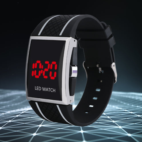 Herren Damen Casual Unisex Weiß Schwarz LED Digital Sport Armbanduhr Armbanduhr Datumsanzeige Uhr