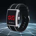 Herren Damen Casual Unisex Weiß Schwarz LED Digital Sport Armbanduhr Armbanduhr Datumsanzeige Uhr