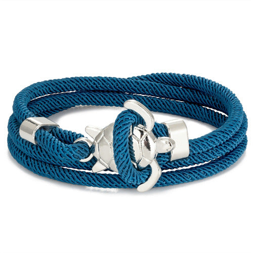 Pulsera de cuerda náutica ajustable de múltiples vueltas Serie Marina