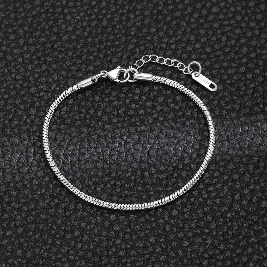 Nischen-Design Schlangenknochen-Kette Titanstahl-Armband für Damen