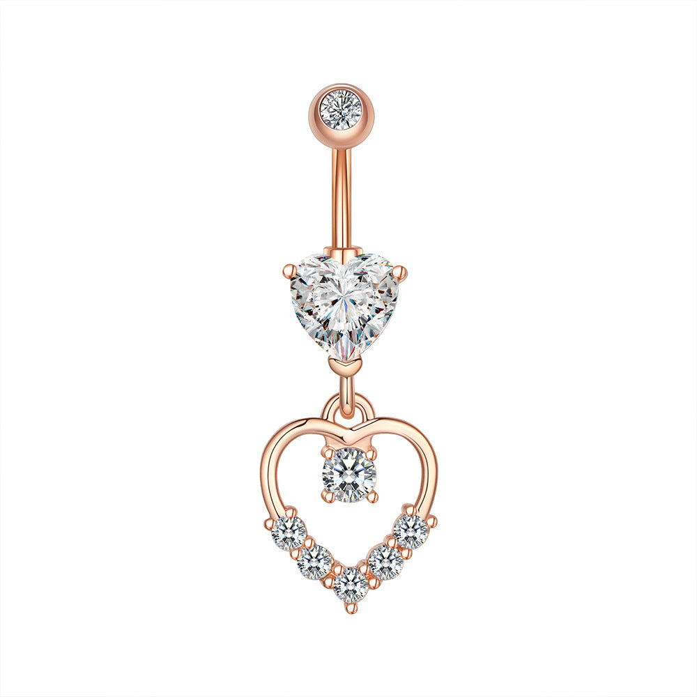 Anillo de ombligo de circonita Piercing de ombligo de joya