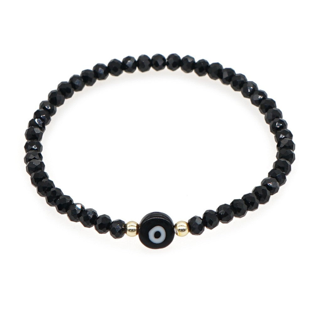 Mehrfarbiges Modisches Geschliffenes Kristallarmband Schlicht
