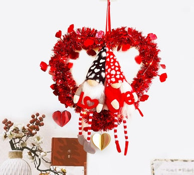 Valentinstag Ornament Geschenk Gesichtsloser Puppengirlande Valentinstag Atmosphäre Girlande