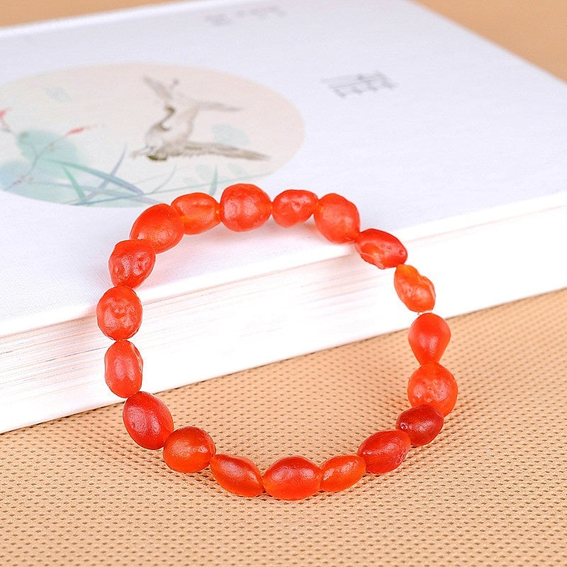 Colorful Agate Rough Stone Bracelet Colorful Raisin