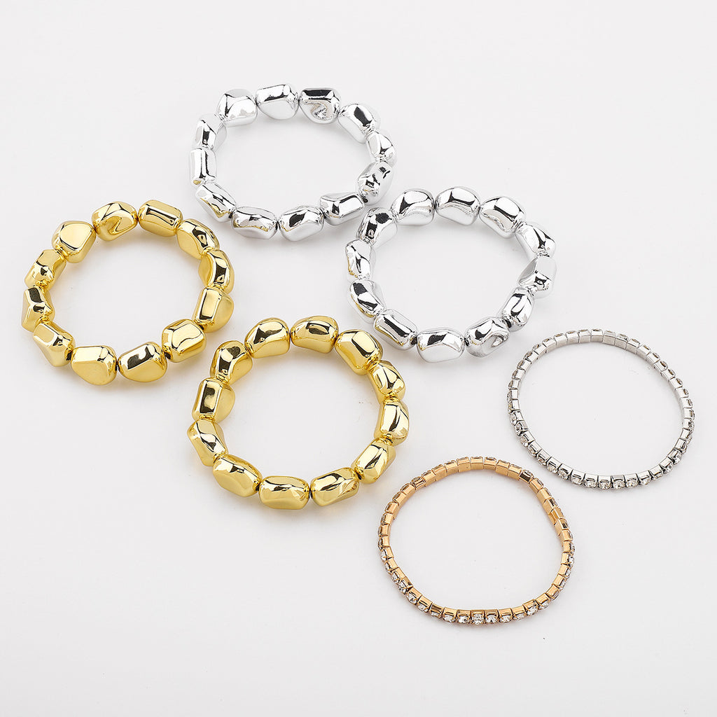 Pulsera Geométrica Irregular de Diseño de Nicho
