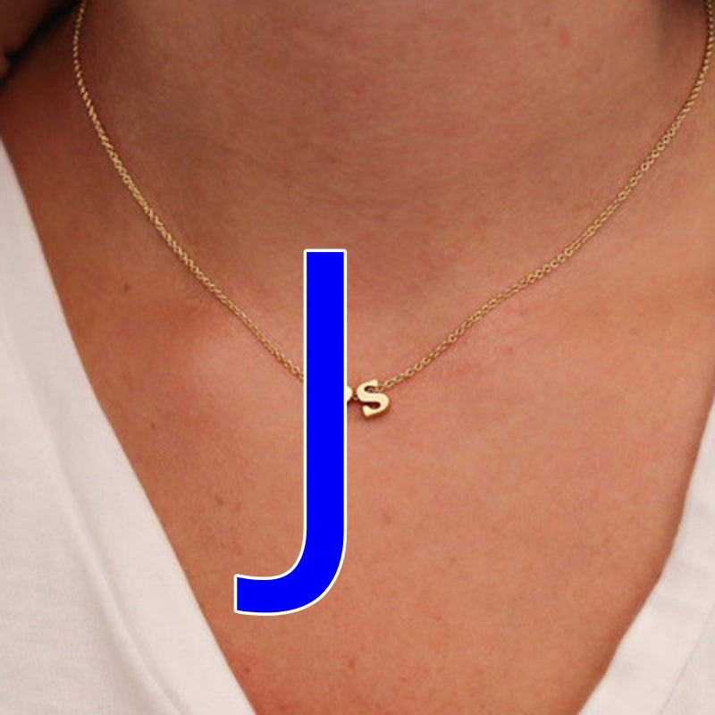 Fashion Exquisite Initial Gold And Silver Clavicle Chain