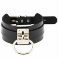Round metal BDSM restraint collar