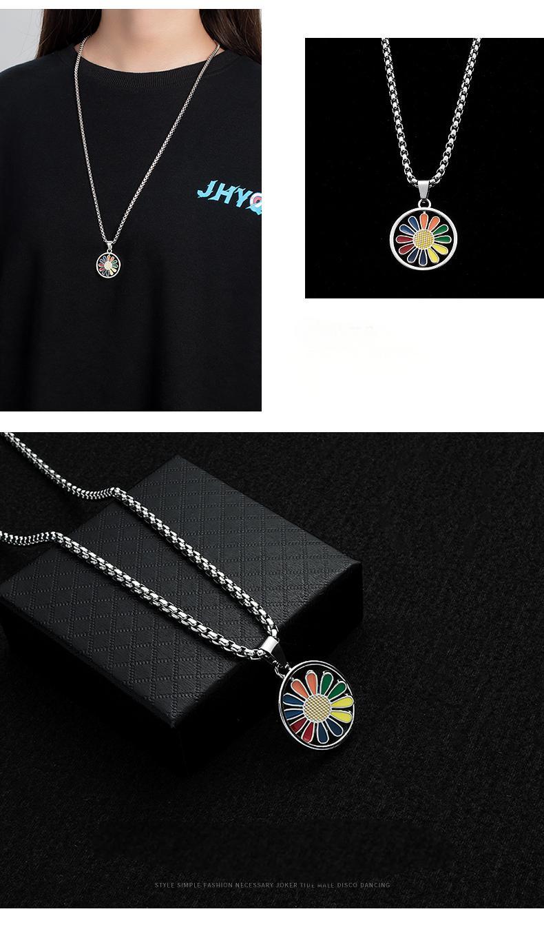 Einfache Halskette Hip-Hop Cool Buchstaben Lange Anhänger Schmuck