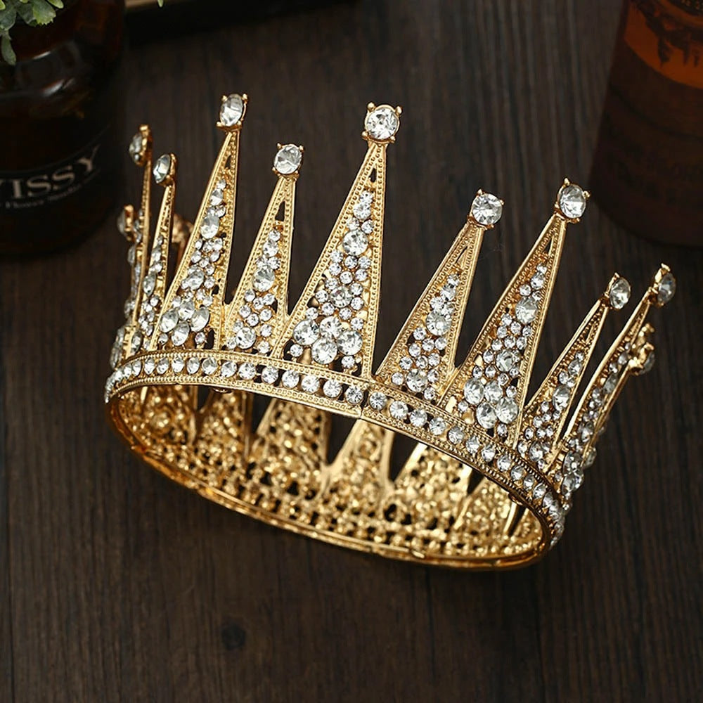 Braut-Haarschmuck aus Legierung mit hohler Diamantkrone