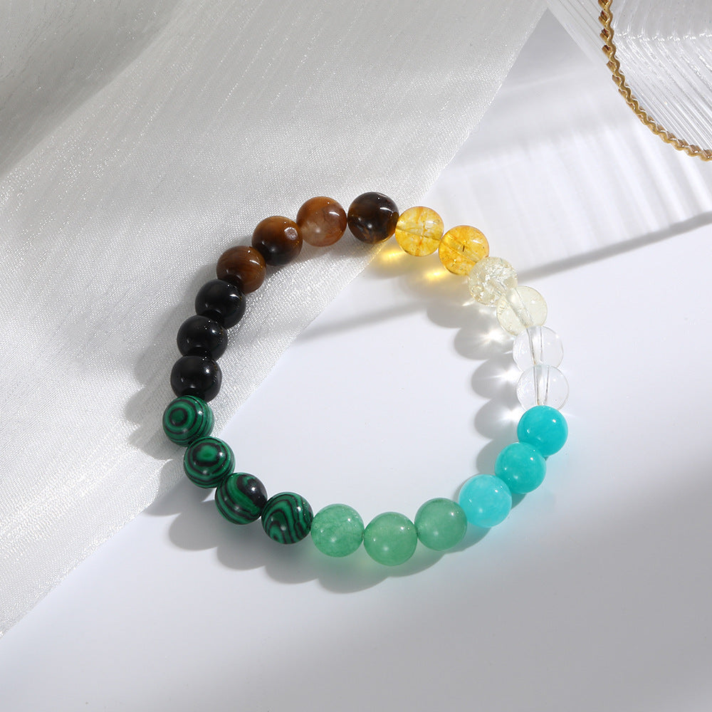 Modisches Armband aus Naturstein mit gelbem Tigerauge