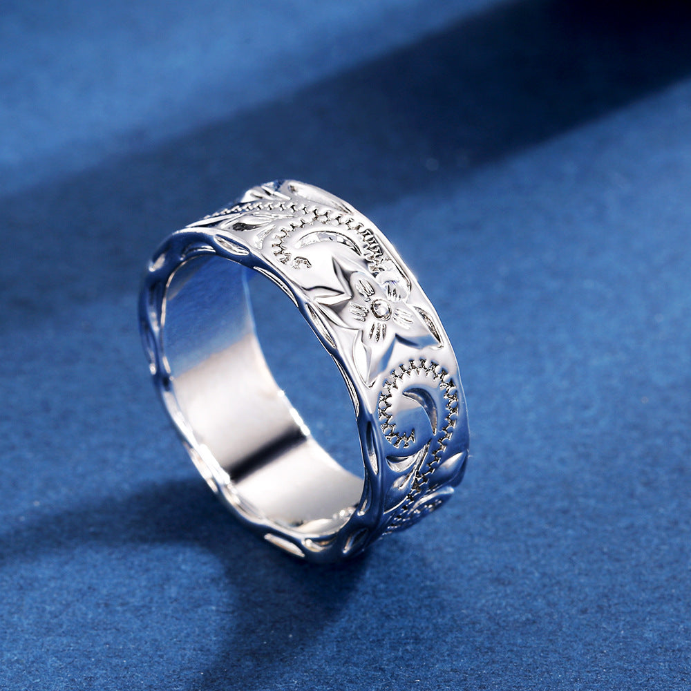 Einfache 925er Silberringe Damen Mode Party Schmuck Geschenke