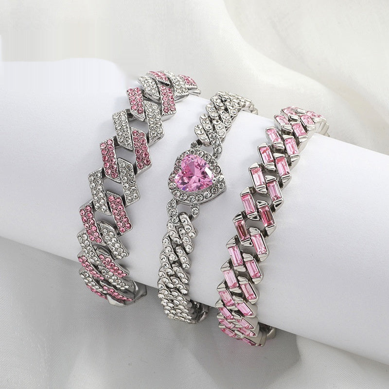 Womens Cubic Zirconia Full Diamond Bracelet