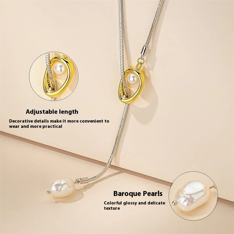Quasten Perlenkette Nicht verblassender Anhänger Schmuck