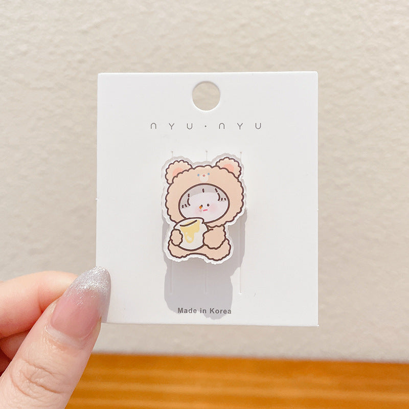 Women's Fashionable Simple And Cute Cartoon Brooch