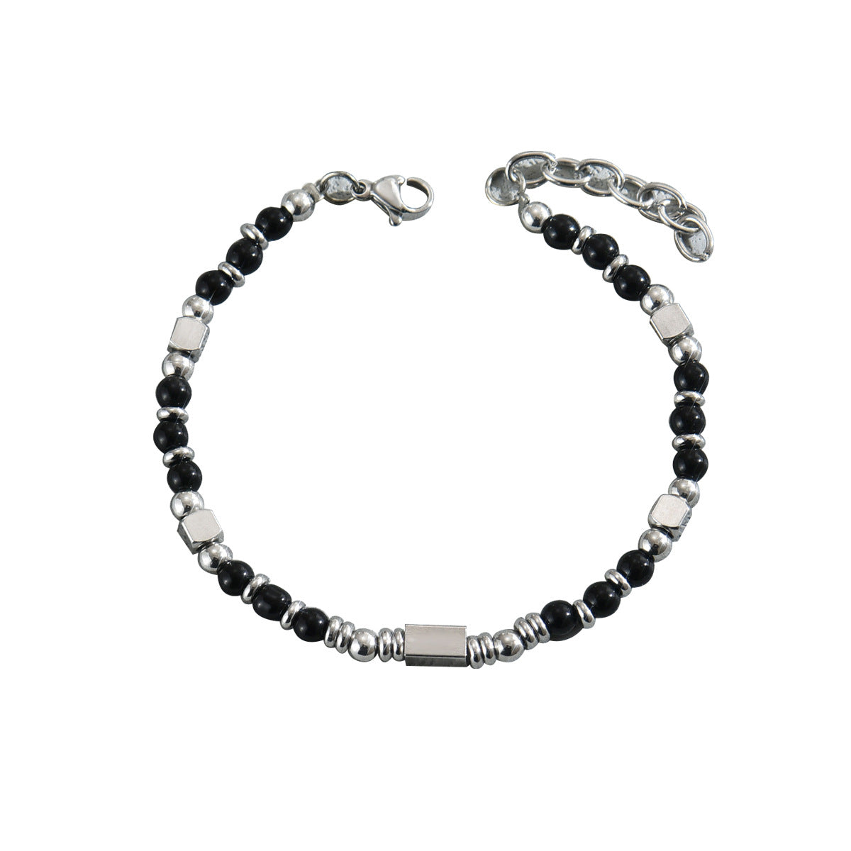 Pulsera de piedra natural estilo retro geométrico de nicho