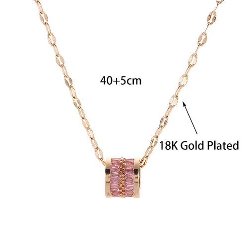 18K Titan-Stahl Damen Schlüsselbein-Kette Schmuck