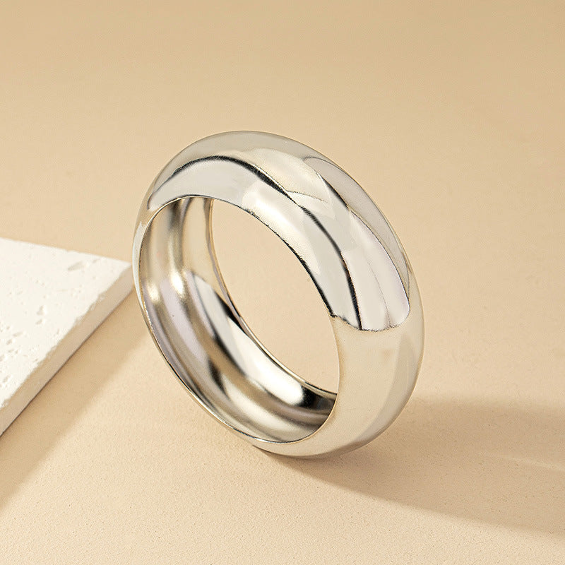 Pulsera de anillo con temperamento sencillo de estilo frío