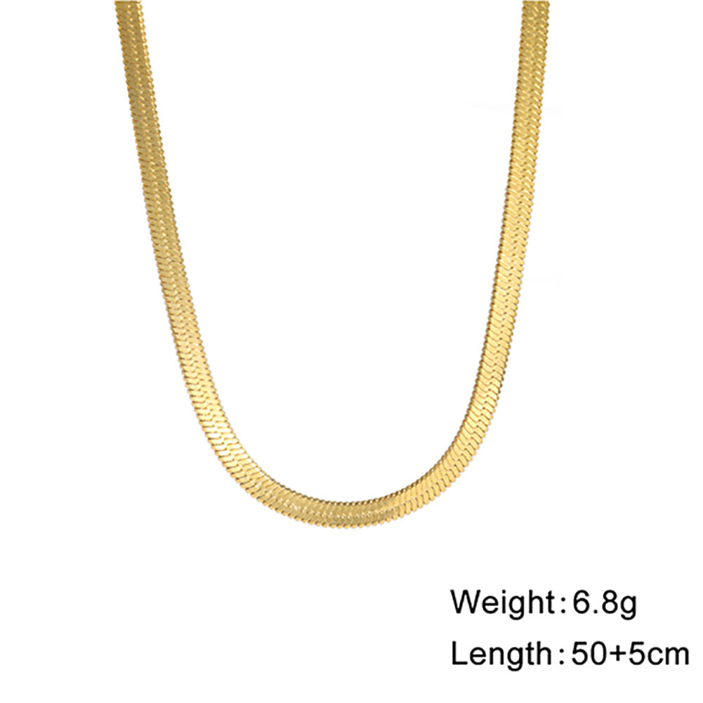 Beliebter Schlangenknochen-Edelstahl-Choker