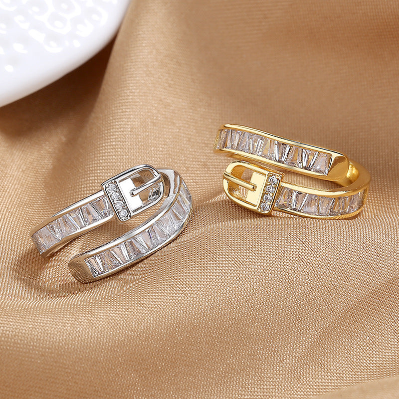 Modeschmuck Personalisierte Gürtelschnalle Ring Weiblich