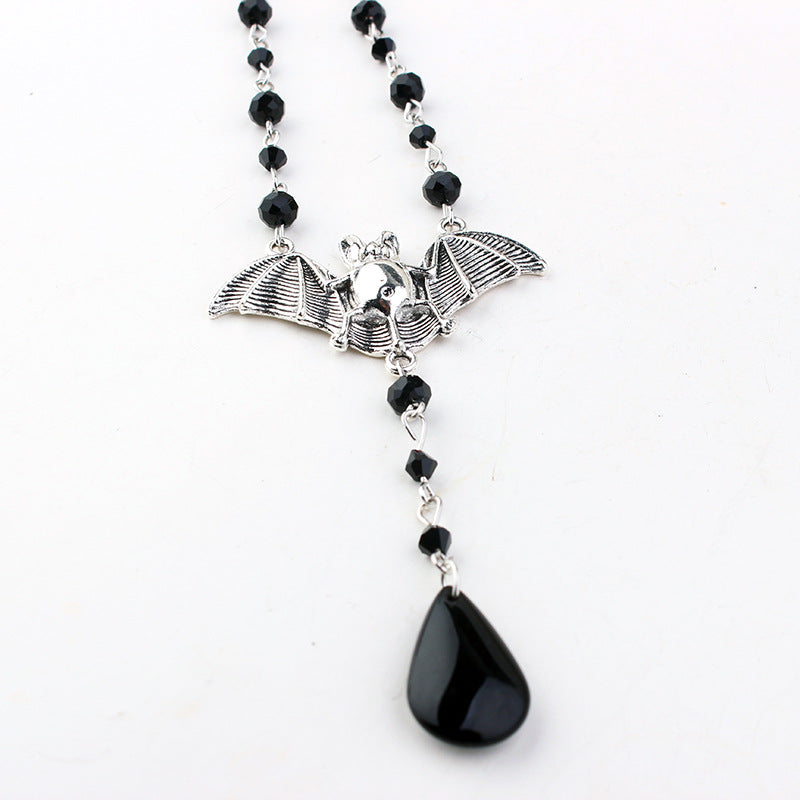 Gothic Fledermaus Halskette Damen Charm Schmuck