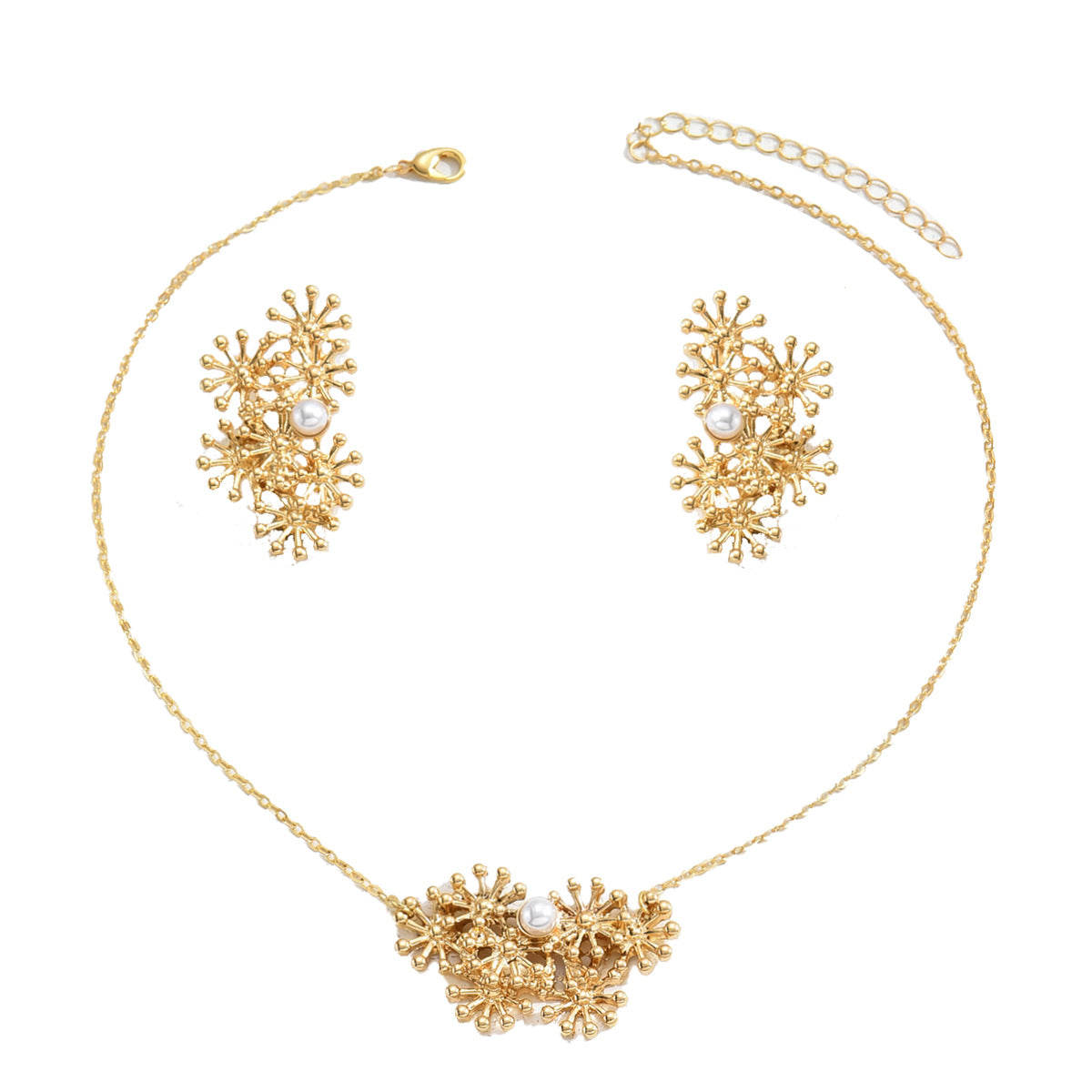 Mode SONNENBLUMEN Design Damenhalskette Set