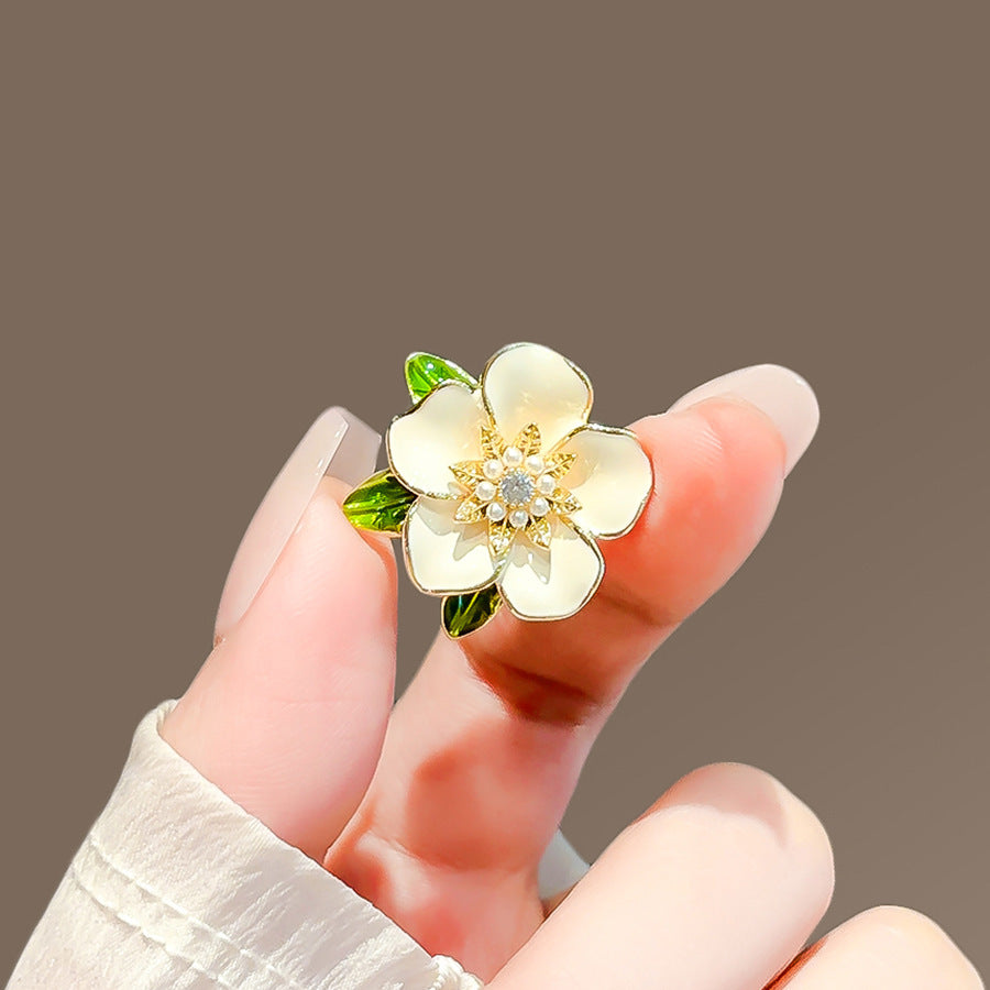 Nuevo Broche de Aleación de Alta Sensación de Nicho de Alta Gama, Pin para Abrigo y Traje, Corsage Versátil de Alta Gama