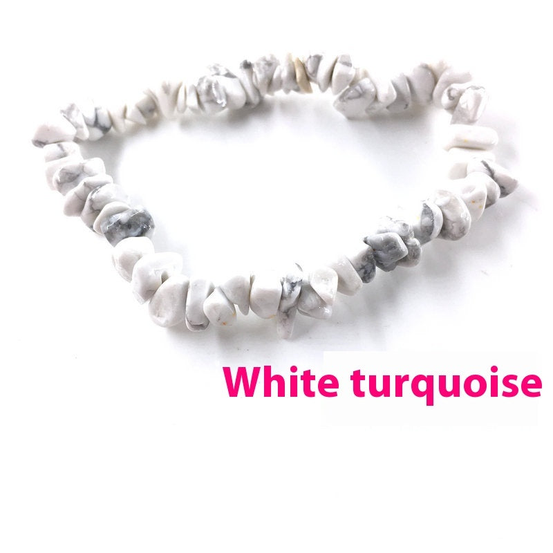 Pulsera de grava para mujer con personalidad y diseño irregular de moda