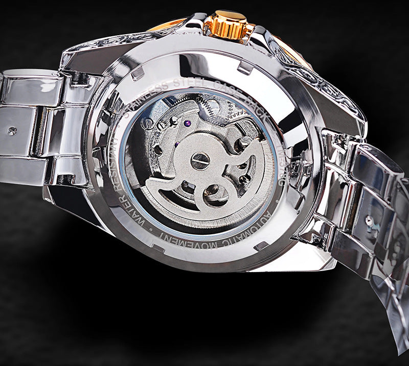 Forsining Skeleton Tourbillon Mechanische Uhren Luxus Herrenarmbanduhr