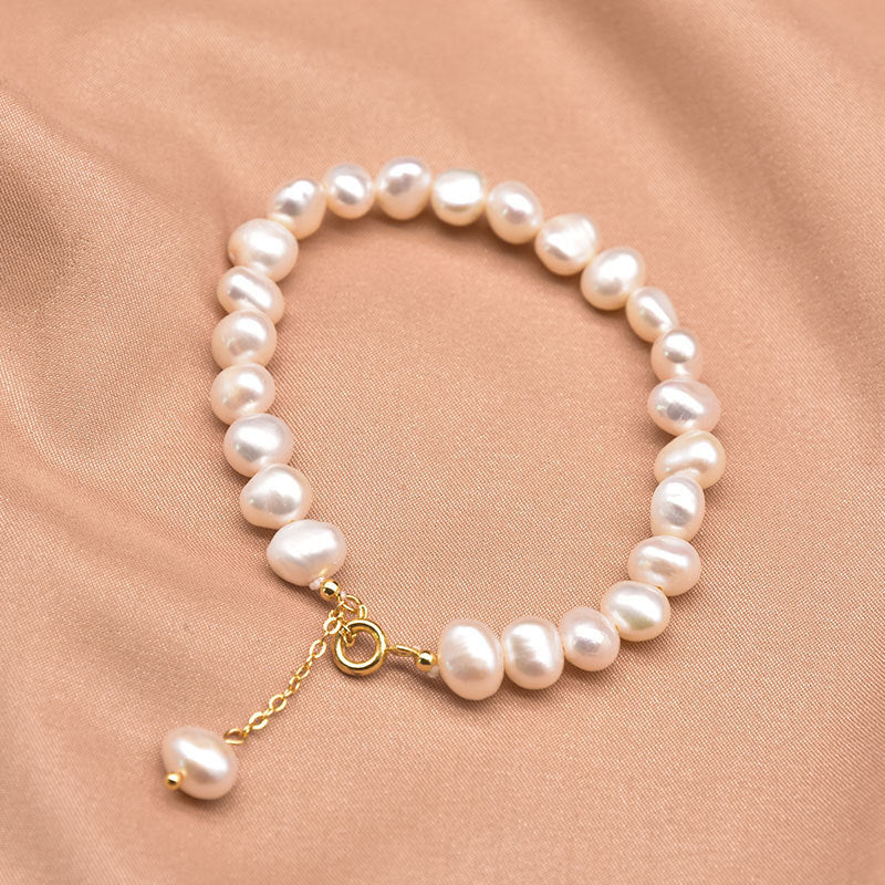 Pearl Bracelet Women's Design Sense Niche Turquoise