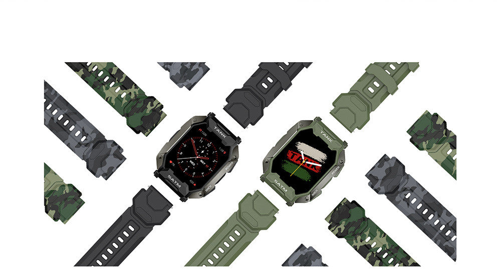 Outdoor Smartwatch 5ATM IP69K Wasserdicht Bluetooth