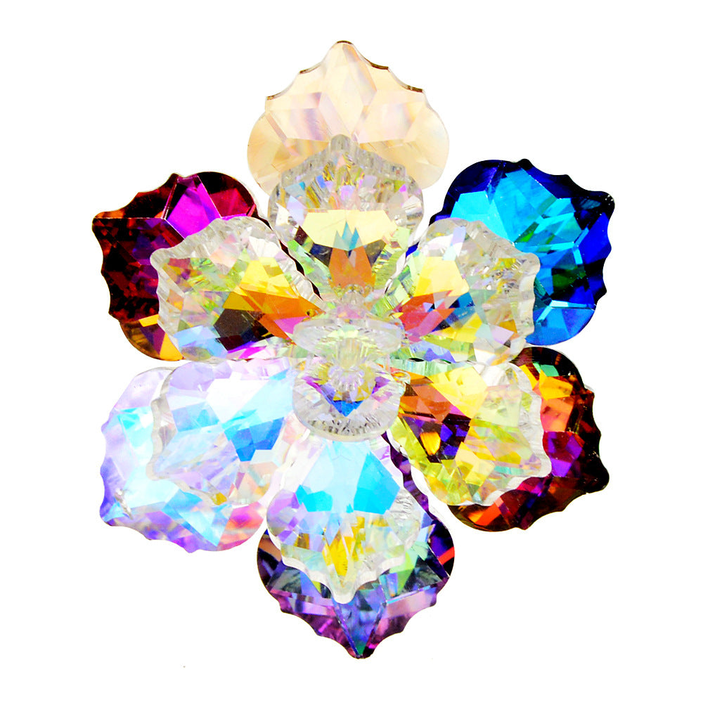 Kristallblumenbrosche Handgefertigte Corsage