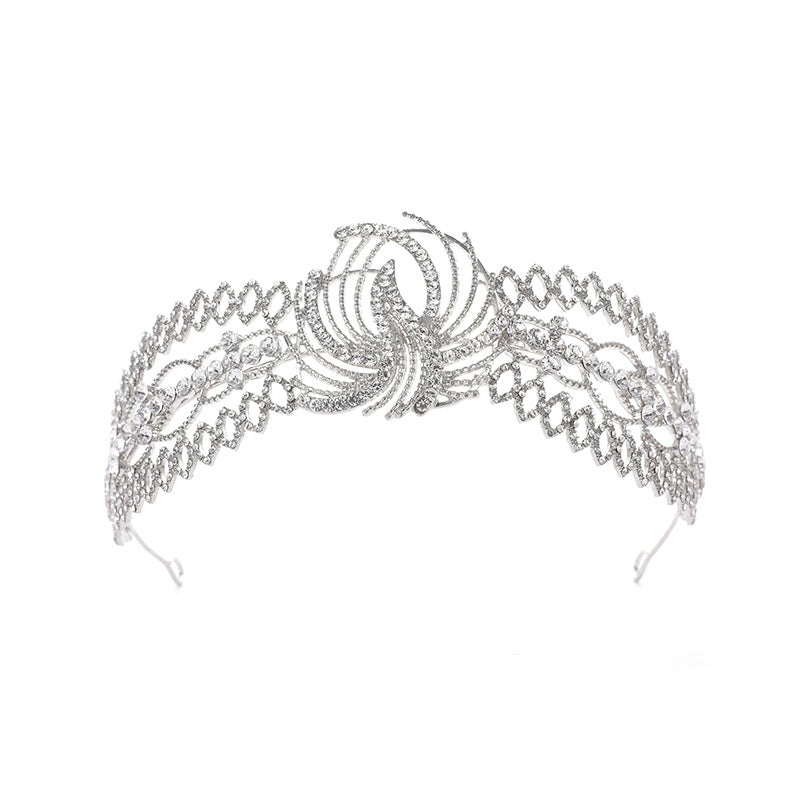 Strasskrone Luxuskleidung Brautkopfschmuck Barock Stirnband Haarschmuck