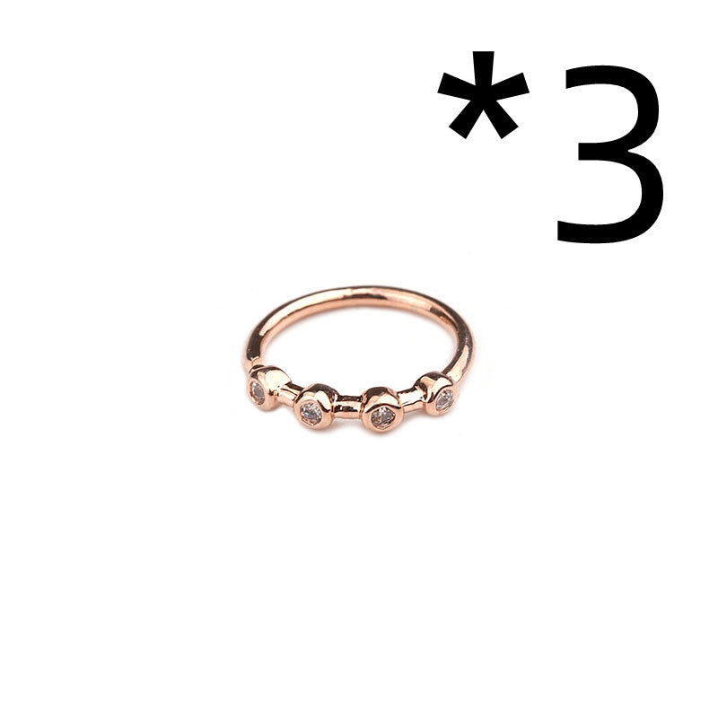 Nose Piercing Body Jewelry Ring Tiny Flower Helix