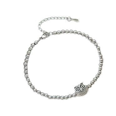 Damen Eulen Armband Englische Segenskarte