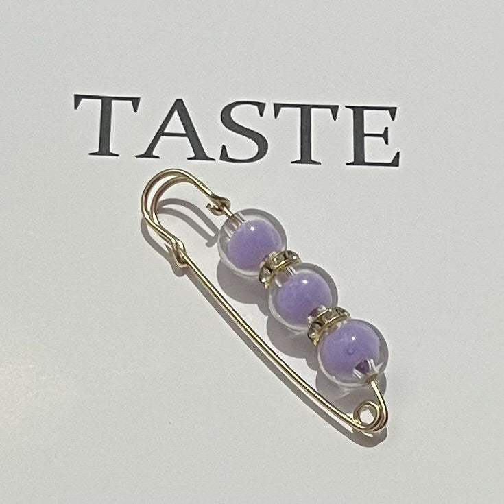 Fixed Waist Women's Pants Brooch Accessory