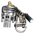Accesorios creativos de llavero de calavera de aleación