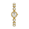 Reloj de pulsera de perlas BS New Light Luxury para mujer