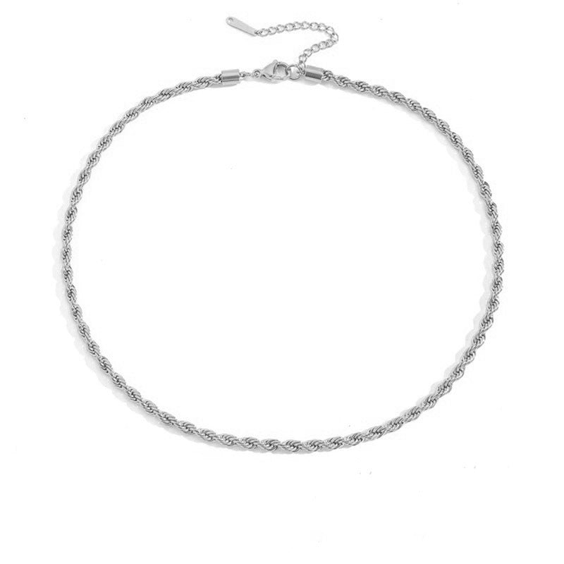 Collar de oro con cadena de cuerda Bianca
