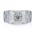 Modeschmuck Moissanit Diamantring Einfach Herren