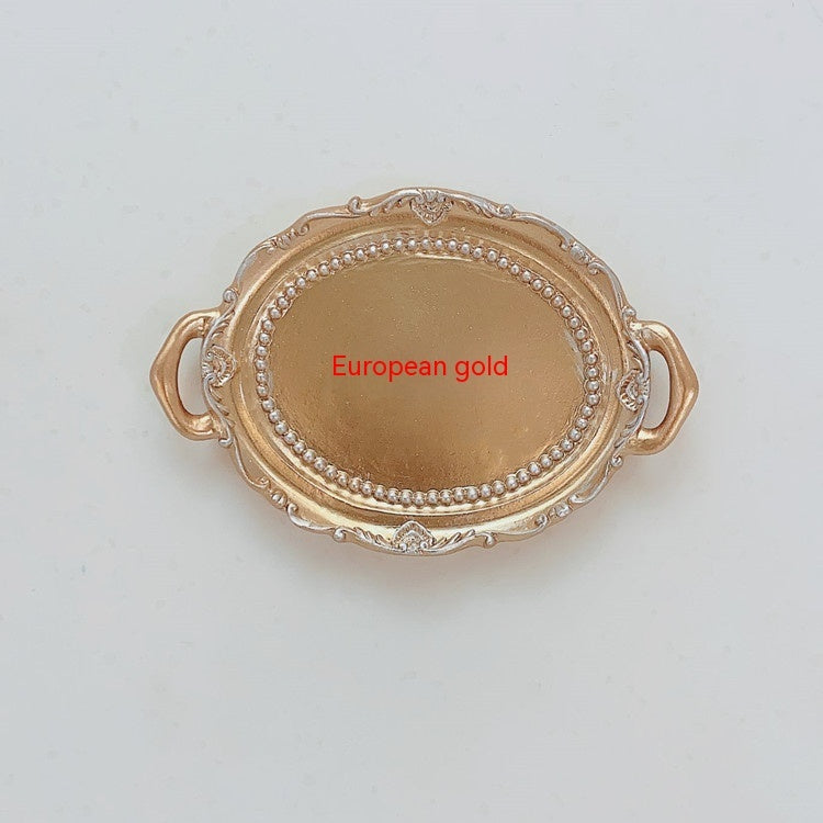 Kreativer Kerzenhalter aus Harz, Teller, Ohrringe, Halskette, Schmuck, Ornament