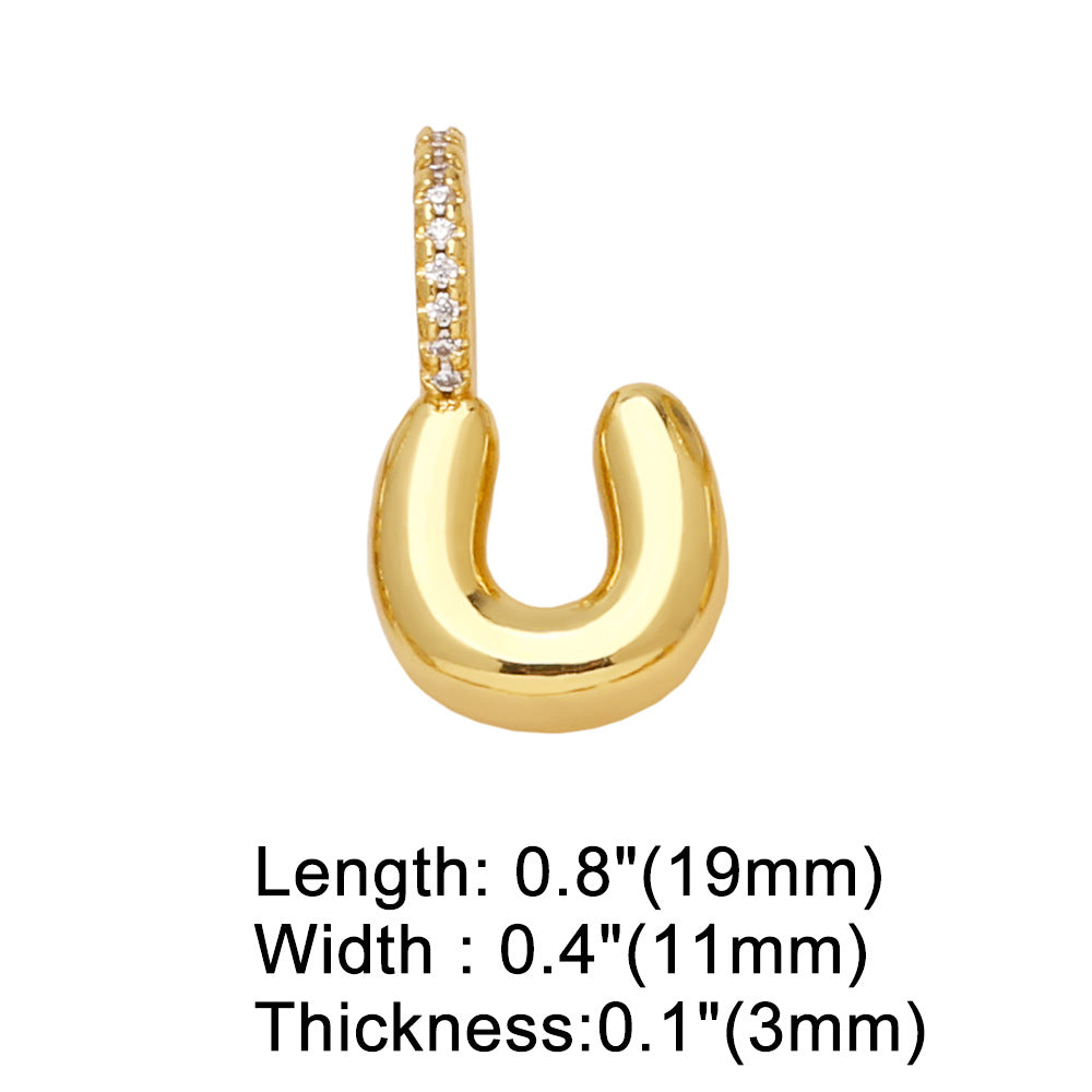 26 Letters Pendant Bracelet Women Gold Plated