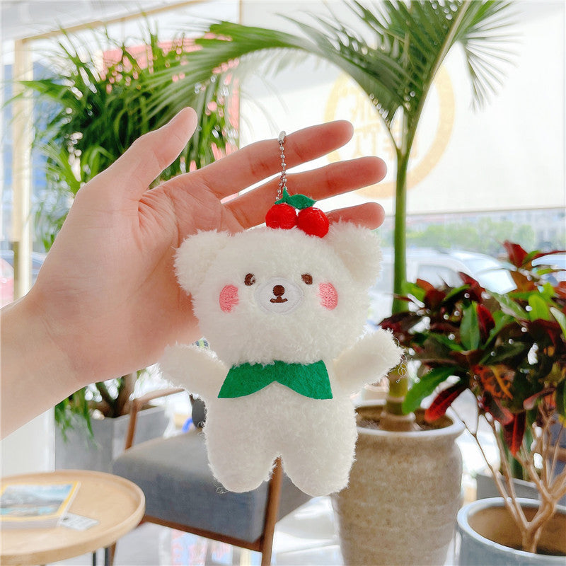 Llavero - Muñeco de peluche de mosquetón, aspecto lindo y encantador, pollito, gato, perro, oso, nube, gamberro