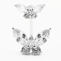 Joyas de plata de ley con circonitas para ombligo