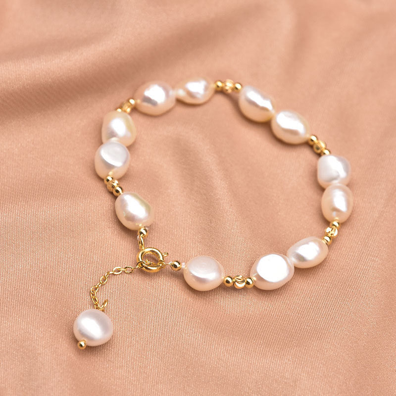 Pearl Bracelet Women's Design Sense Niche Turquoise
