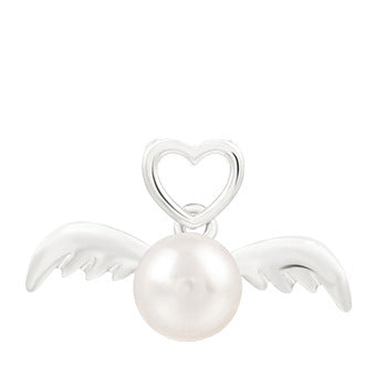 S925 Silber Perlenanhänger Damen Mode Temperament Design Fötalhaar Engelsanhänger