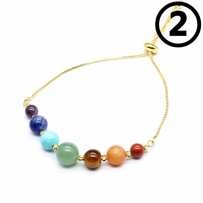 Women's Natural Stone Hand Weaving Bracelet