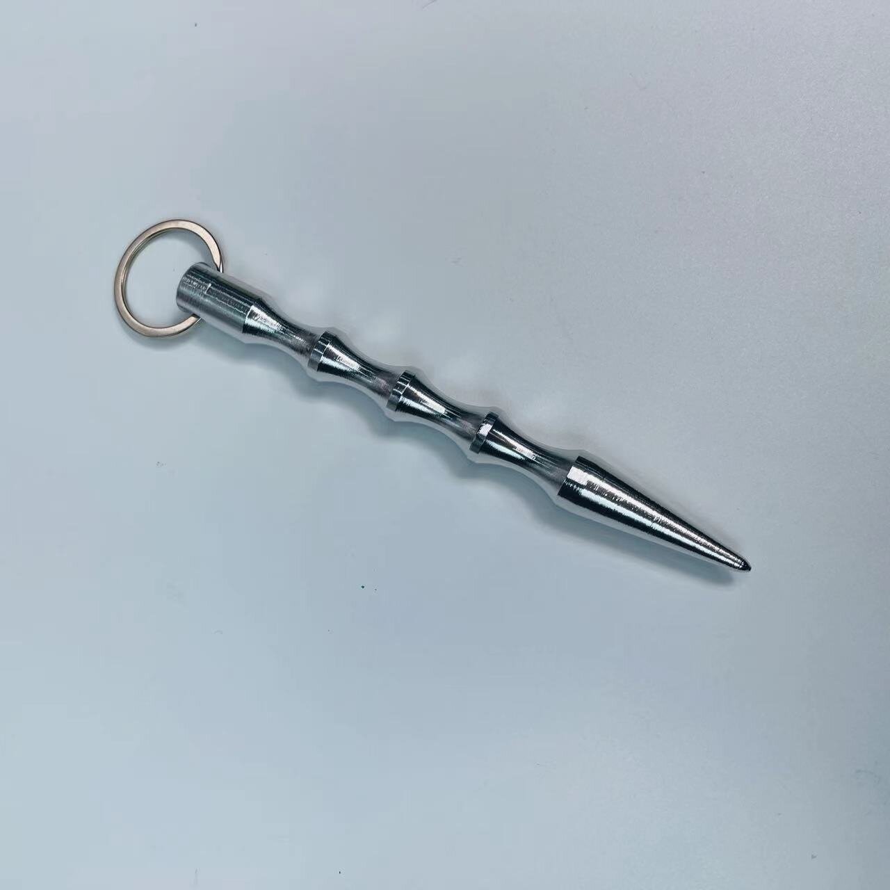 Juego de abridor de botellas con bola de lana para bolsa de tarjetas con cuentas, llavero autodefensa tipo nudillo de tigre