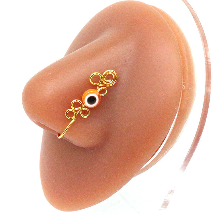 Anillo de nariz y ojos creativo sin perforaciones