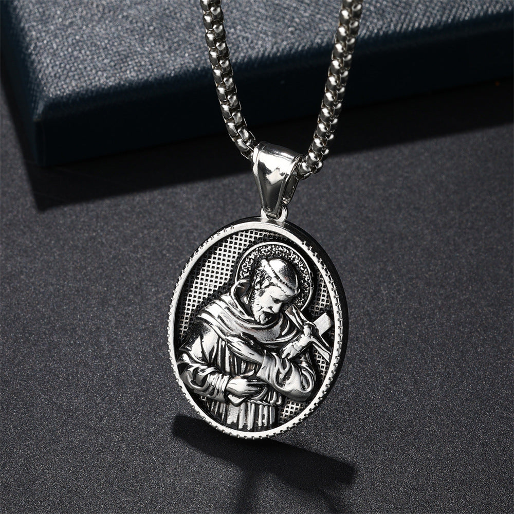Europäischer und amerikanischer Modestil Personalisierte Anhängerkette Herren Kreuz