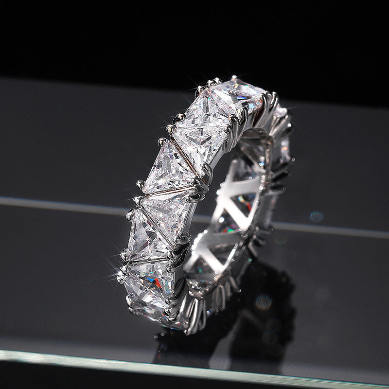 Vollbesetzter Diamantring Schmuck Geburtstagsgeschenk Party-Schmuck